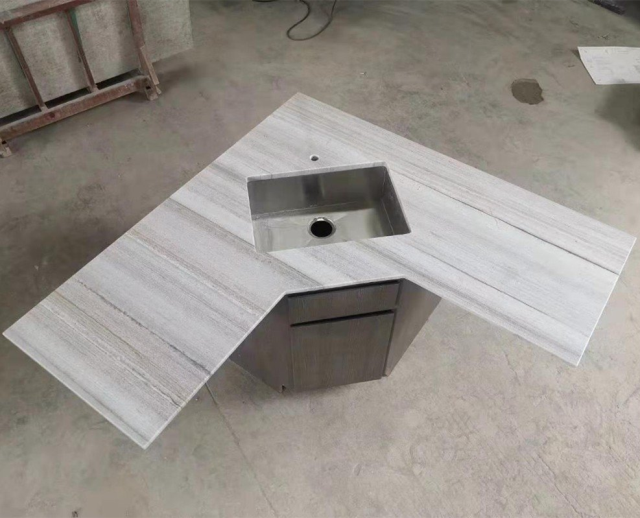crystal wood marble vanity tops